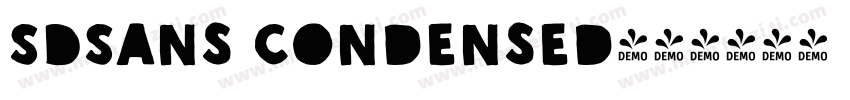 SDSans Condensed字体转换